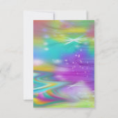 Rainbow Swirl Dank je wel Bedankkaart (Achterkant)