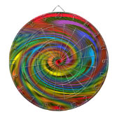 Rainbow Swirl Dart Board Dartbord (Voorkant)