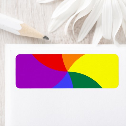 Rainbow Swirl Etiket (Insitu)