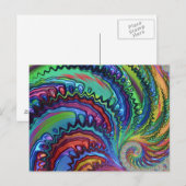 Rainbow Swirl Fractal Briefkaart (Voorkant / Achterkant)