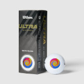 Rainbow Swirl Golfballen (Verpakking)