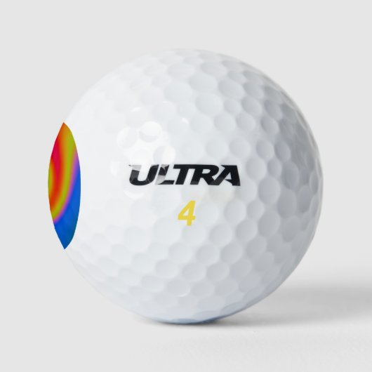 Rainbow Swirl Golfballen (Logo)