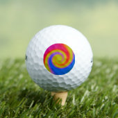 Rainbow Swirl Golfballen (Insitu Shirt)