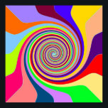 Rainbow swirl Groovy psychedelic pop art poster<br><div class="desc">met een groovy ,  funky ontwerp van de psychedelische regenboogwervelingen geïnspireerd door pop kunst uit de jaren zestig en zeventig . Dit leuke,  kleurrijke,  heldere design zorgt zeker voor een glimlach.</div>