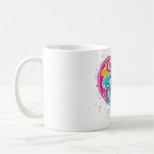 Rainbow Swirl Heart Koffiemok (Links)