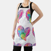 Rainbow Swirl Heart Schort (Insitu)