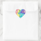 Rainbow Swirl Heart Stickers (Tas)