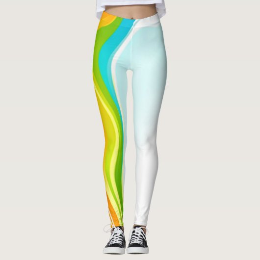 Rainbow Swirl Leggings (Voorkant)
