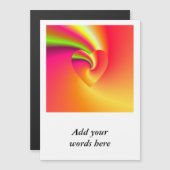 Rainbow Swirl Love Heart (Voorkant / Achterkant)