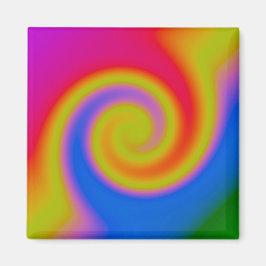 Rainbow Swirl Magneet