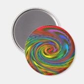 Rainbow Swirl Magnet (Voorkant / Achterkant)