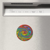 Rainbow Swirl Magnet (Insitu (Vaatwasser))