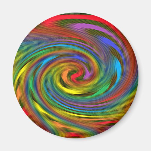 Rainbow Swirl Magnet (Voorkant)