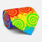 Rainbow Swirl Mannen Stropdas (Opgerold)