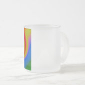 Rainbow Swirl Matglas Koffiemok (Voorkant rechts)