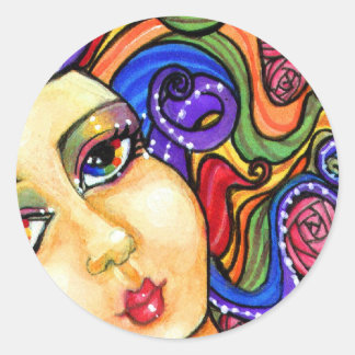 Rainbow Swirl Meisjes  Rainbow Sticker Sheet