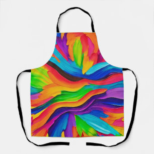 Rainbow Swirl Painting Schort