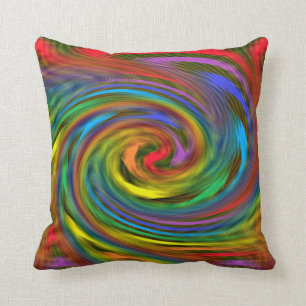 Rainbow Swirl Pillow Kussen