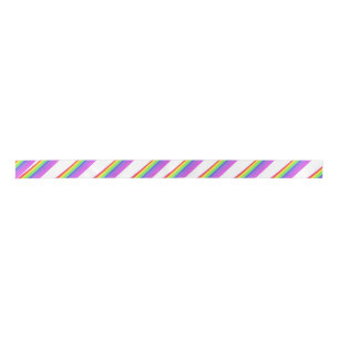 Rainbow Swirl Ribbon Satijnen Lint