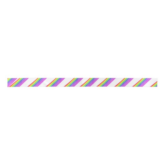Rainbow Swirl Ribbon Satijnen Lint (Voorkant)