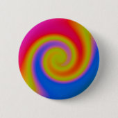 Rainbow Swirl Ronde Button 5,7 Cm (Voorkant)