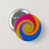 Rainbow Swirl Ronde Button 5,7 Cm (Voorkant /achterkant)