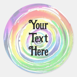 Rainbow Swirl Ronde Sticker