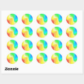 Rainbow Swirl Ronde Sticker (Vel)