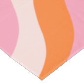 Rainbow Swirl Roze Oranje Abstract Retro Sunshine Tafelkleed (Gekanteld)