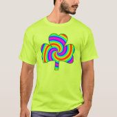 Rainbow Swirl Shamrock T-shirt (Voorkant)