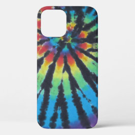 Rainbow Swirl Spiral Tie Dye PhatDyes Case-Mate iPhone Case