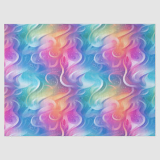 Rainbow Swirl Stardust Decoupage Tissuepapier