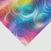 Rainbow Swirl Stardust Decoupage Tissuepapier (Detail)