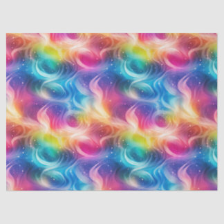Rainbow Swirl Stardust Decoupage Tissuepapier