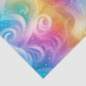 Rainbow Swirl Stardust Decoupage Tissuepapier (Detail)