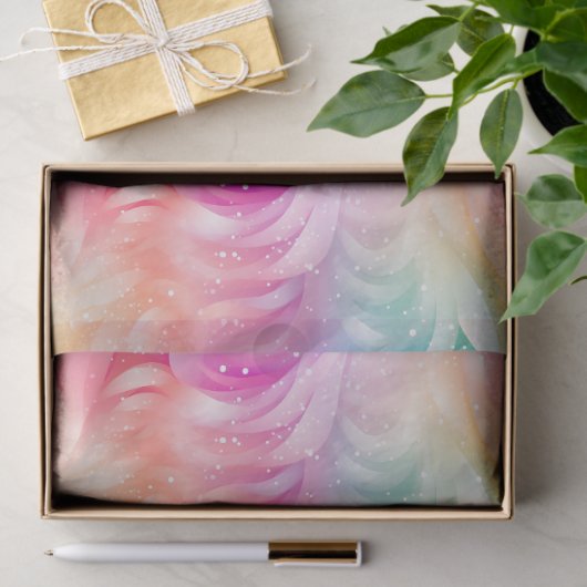 Rainbow Swirl Stardust Decoupage Tissuepapier (Geschenk)