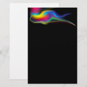 Rainbow Swirl Stationery Briefpapier (Voorkant / Achterkant)