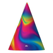 Rainbow Swirl Stropdas-Dye Verjaardagsfeest Pet Feesthoedjes (Links)