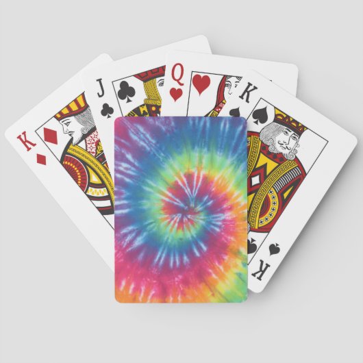 Rainbow Swirl Tie Dye Bicycle-speelkaarten Speelkaarten (Achterkant)