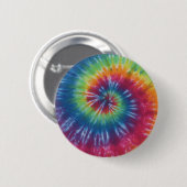 Rainbow Swirl Tie Dye Flair Button (Voorkant /achterkant)