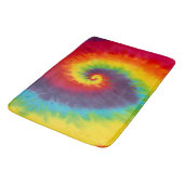 Rainbow Swirl Tie Dye Groovy Cool Colorful Badmat (Gekanteld)