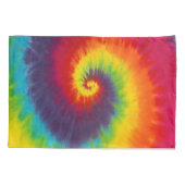 Rainbow Swirl Tie Dye Groovy Cool Colorful Kussensloop (Achterkant)
