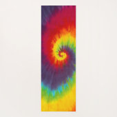 Rainbow Swirl Tie Dye Groovy Cool Colorful Yogamat (Achterkant)