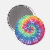 Rainbow Swirl Tie Dye Magnet (Voorkant / Achterkant)