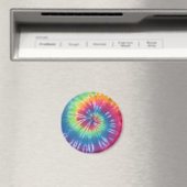 Rainbow Swirl Tie Dye Magnet (Insitu (Vaatwasser))
