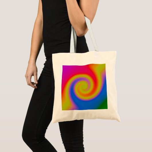 Rainbow Swirl Tote Bag (Voorkant (product))
