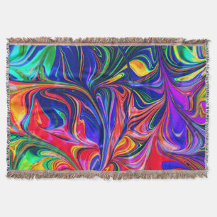Rainbow Swirl Trippy Glow Stick Deken