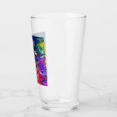 Rainbow Swirl Trippy Glow Stick Glas (Links)