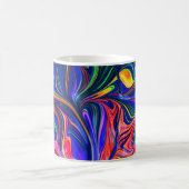 Rainbow Swirl Trippy Glow Stick Koffiemok (Center)
