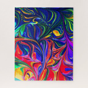 Rainbow Swirl Trippy Glow Stick Legpuzzel